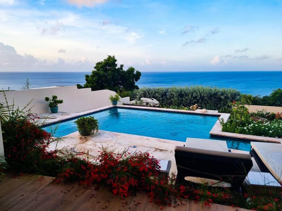 Villa With Pool And Sea View Fontein Exterior photo